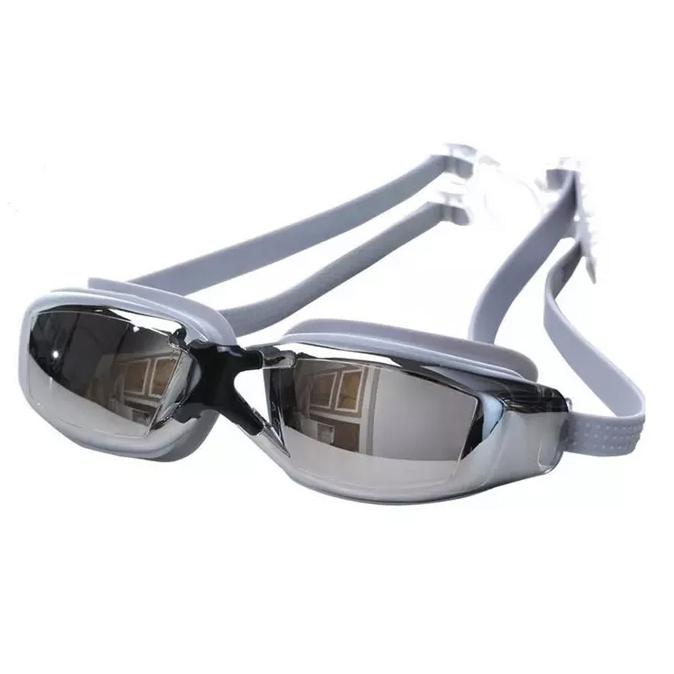 Swimming Goggles No Leaking Anti Fog UV Protection Sports & Outdoors Gray - DailySale