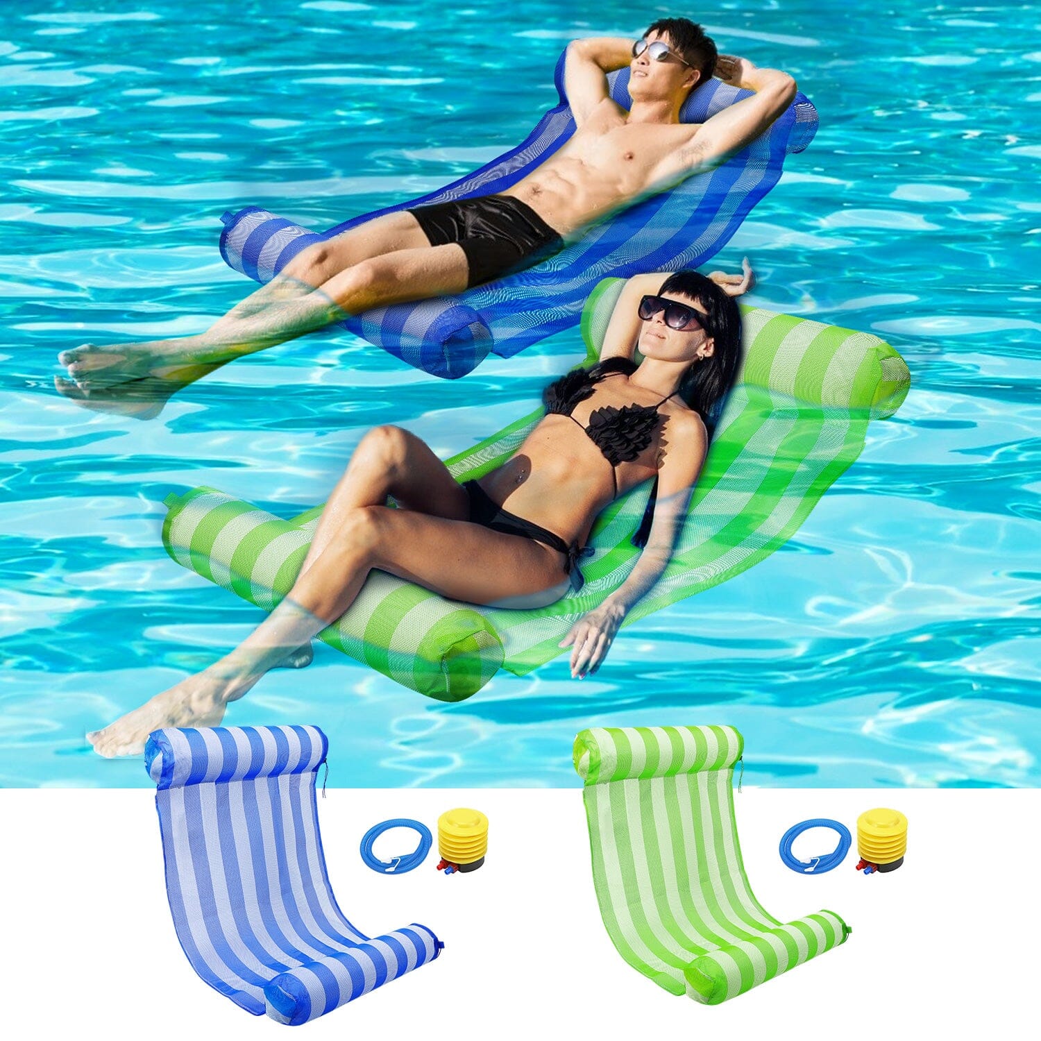 Swimming Pool Float Hammock Inflatable Sports & Outdoors - DailySale