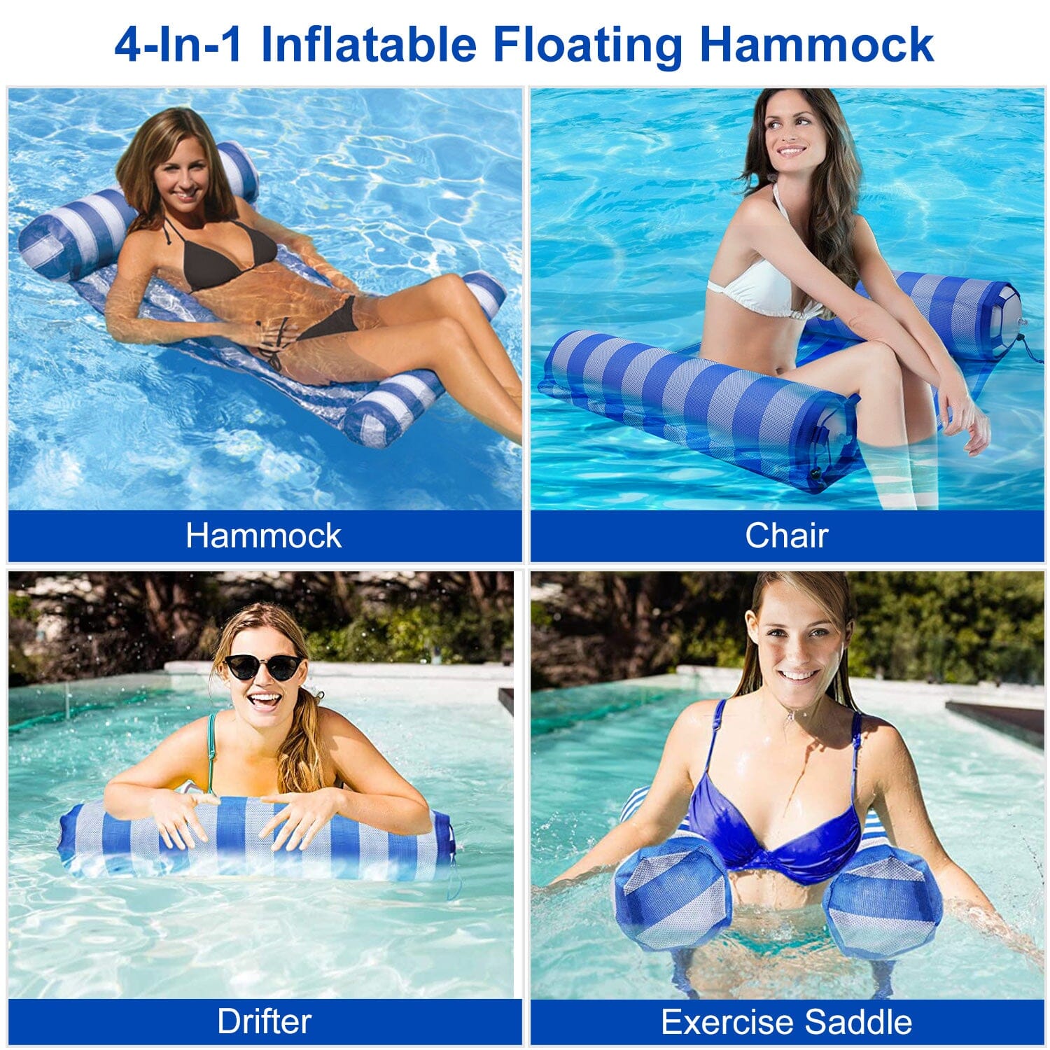 Swimming Pool Float Hammock Inflatable Sports & Outdoors - DailySale