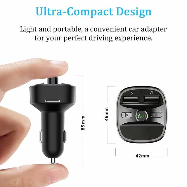 T25 Bluetooth 5.0 Car FM Transmitter Automotive - DailySale