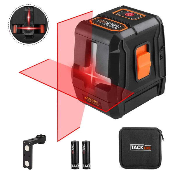 TACKLIFE 65ft Cross-Line Laser Level Horizontal and Vertical Laser Alignment Home Improvement - DailySale