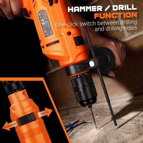 TACKLIFE 900W Corded Drill with 3000RPM Variable Speed PID05A Home Improvement - DailySale