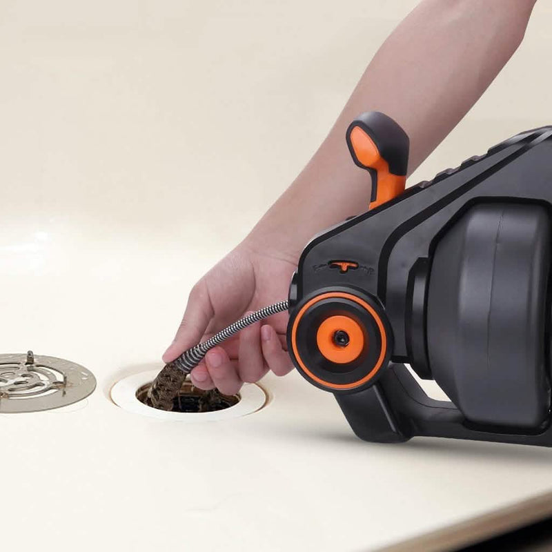 TACKLIFE Drain Snake 25Ft Automatic Cordless Drain Clog Remover Household Appliances - DailySale