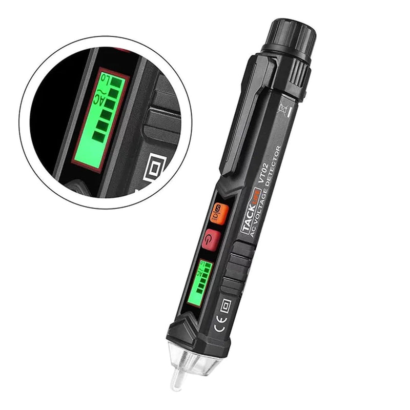 TACKLIFE Non-Contact AC Voltage Tester with Adjustable Sensitivity, LCD Display VT02 Home Improvement - DailySale