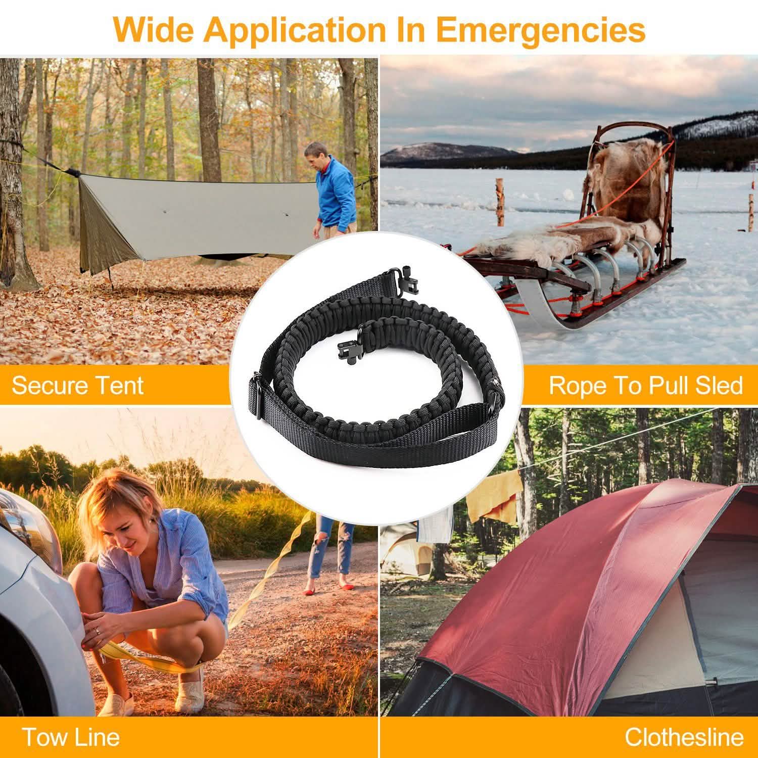 Tactical Paracord Sling - Adjustable Paracord Strap Tactical - DailySale