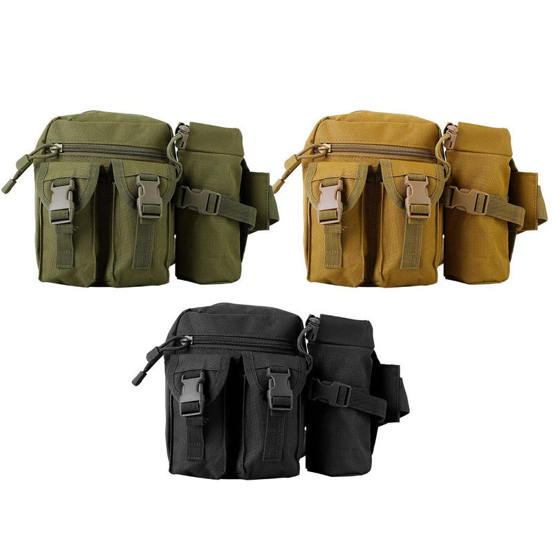 Tactical Waist Bag Utility Pouch Belt Bag with Water Bottle Pouch Bags & Travel - DailySale