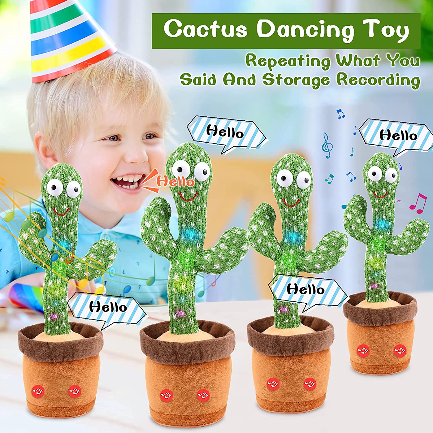 Talking Dancing Cactus Toys & Games - DailySale