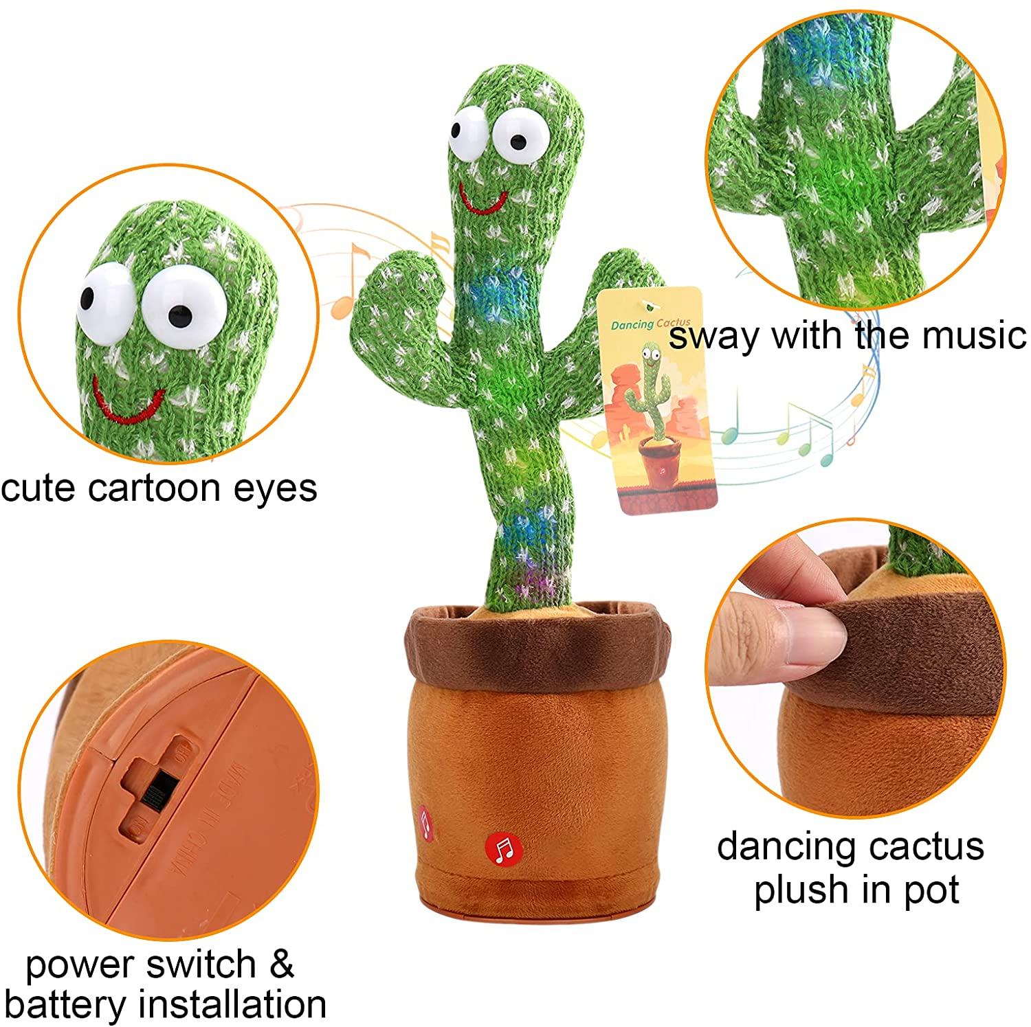 Talking Dancing Cactus Toys & Games - DailySale