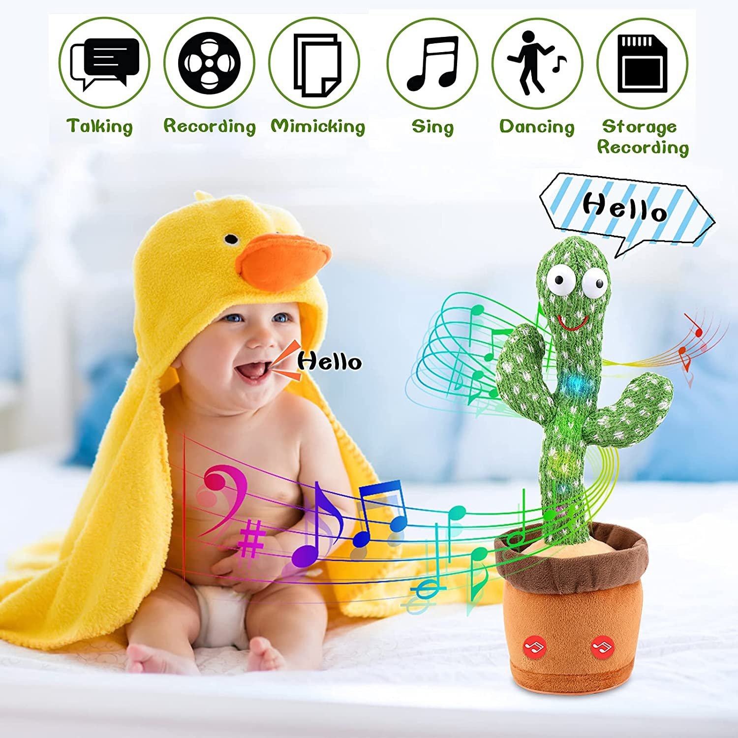 Talking Dancing Cactus Toys & Games - DailySale