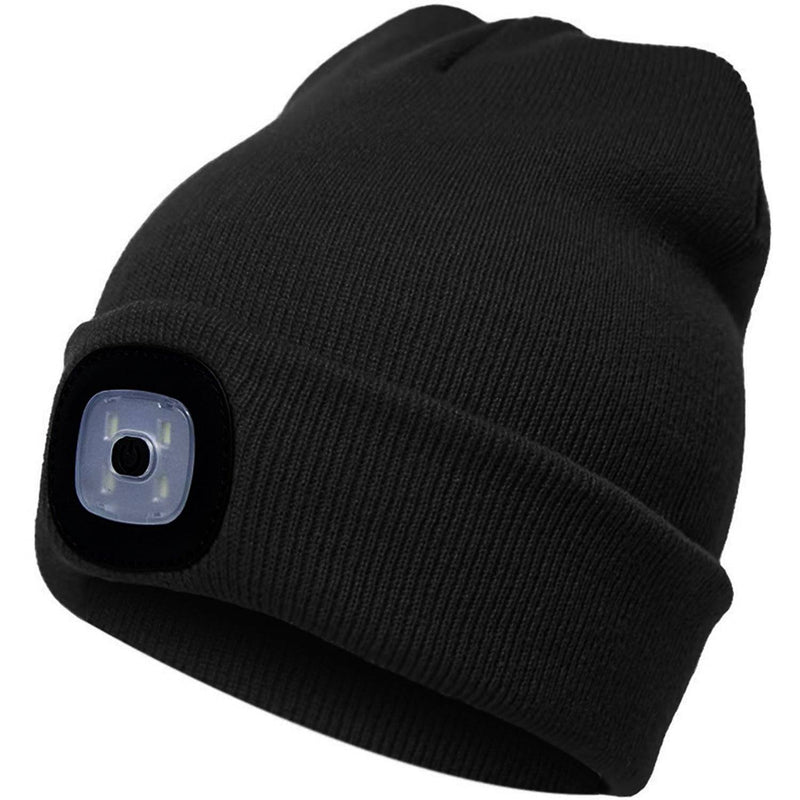 TANGCISON LED Lighted Beanie Hat Sports & Outdoors Black - DailySale