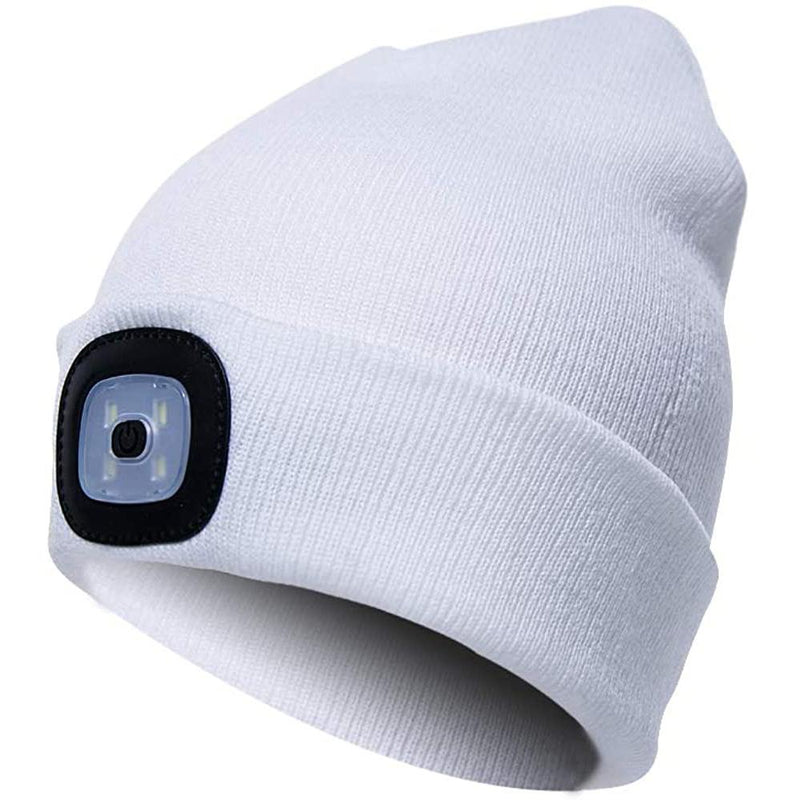 TANGCISON LED Lighted Beanie Hat Sports & Outdoors White - DailySale