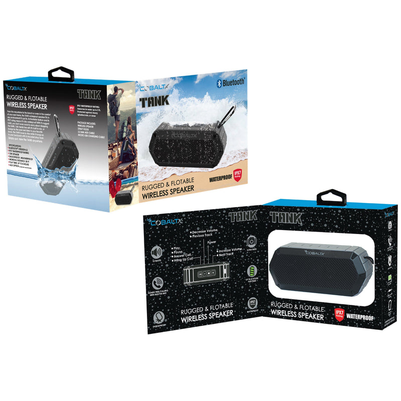 Tank Ipx7 Waterproof Rugged 10w Bluetooth Speaker - Assorted Styles Speakers - DailySale
