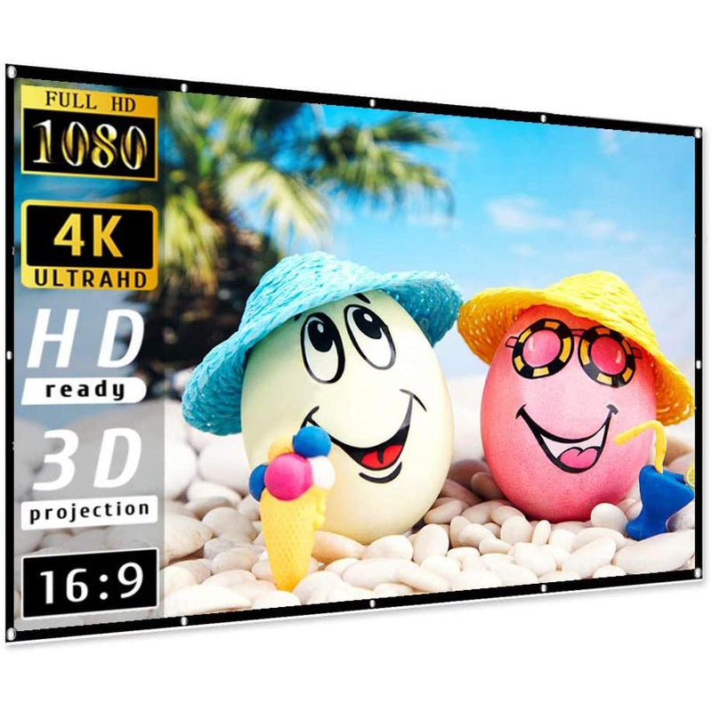 Taotique 4K Movie Projector Screen 16:9 HD Foldable and Portable TV & Video 84" - DailySale
