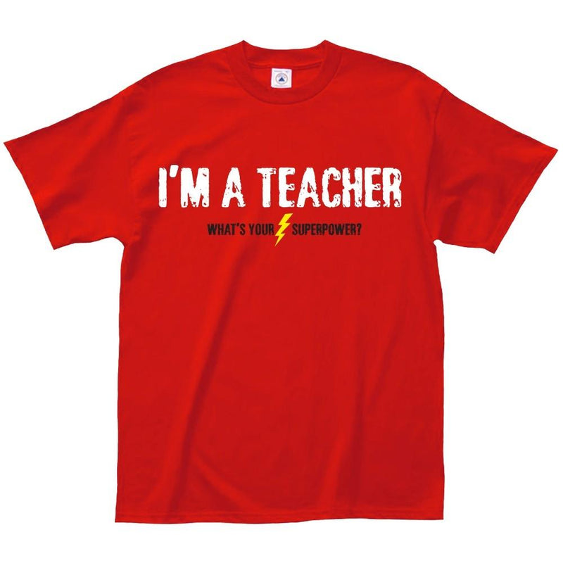 Teachers Rock or Teacher Superpower T-Shirt - Assorted Styles and Sizes Women's Apparel - DailySale