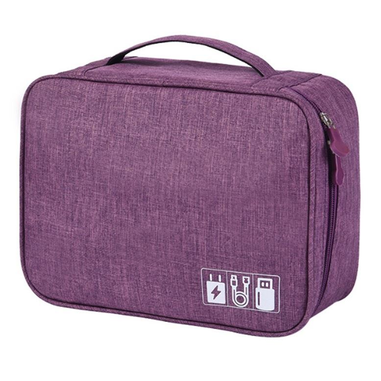 Tech Travel Bag Organizer Bags & Travel Purple - DailySale