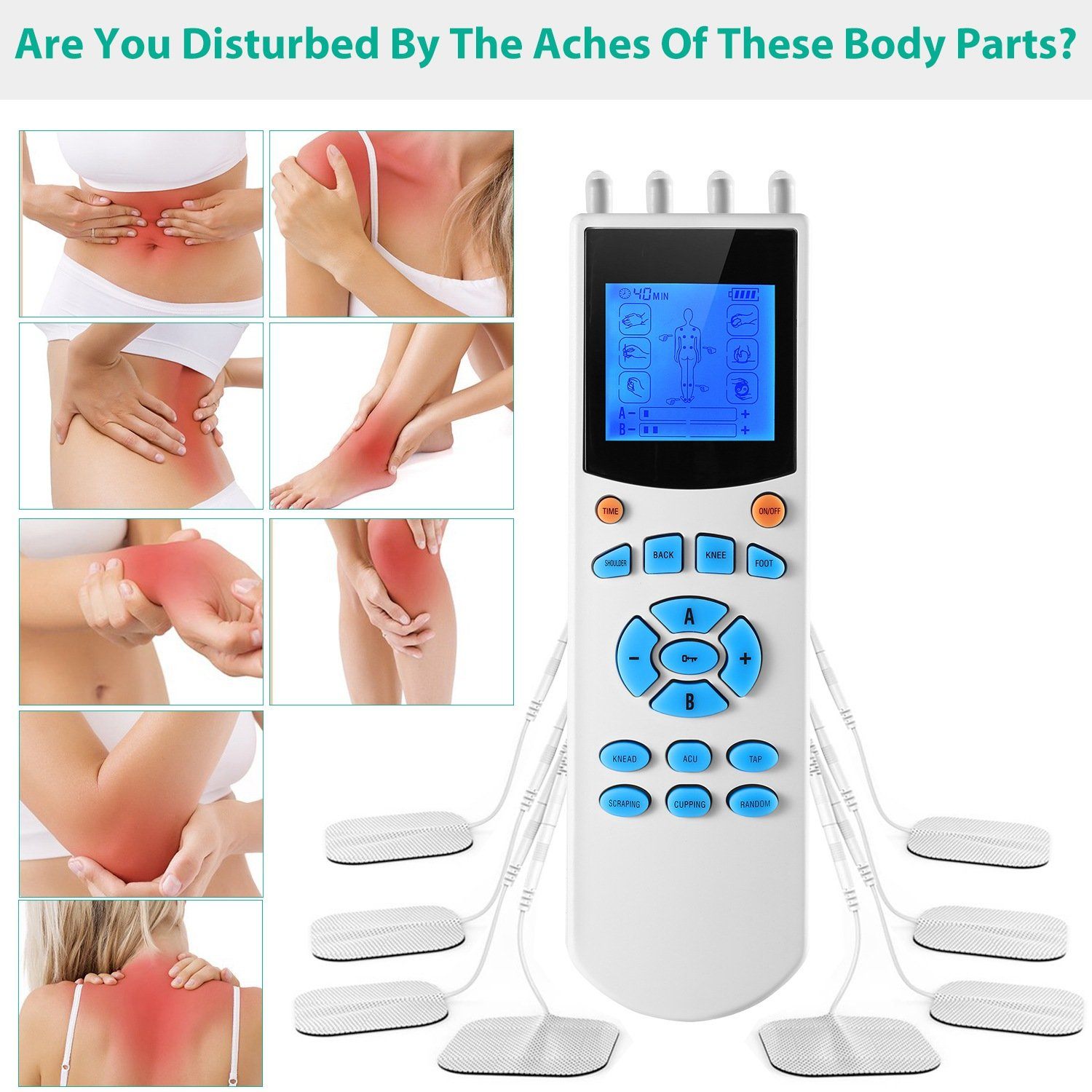 Tens Unit Machine Impulse Massager Wellness - DailySale