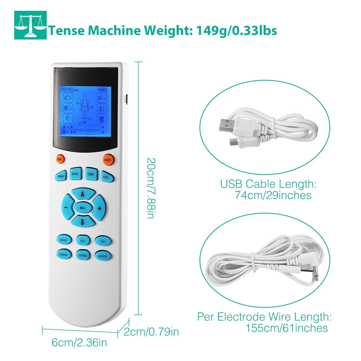 Tens Unit Machine Impulse Massager Wellness - DailySale