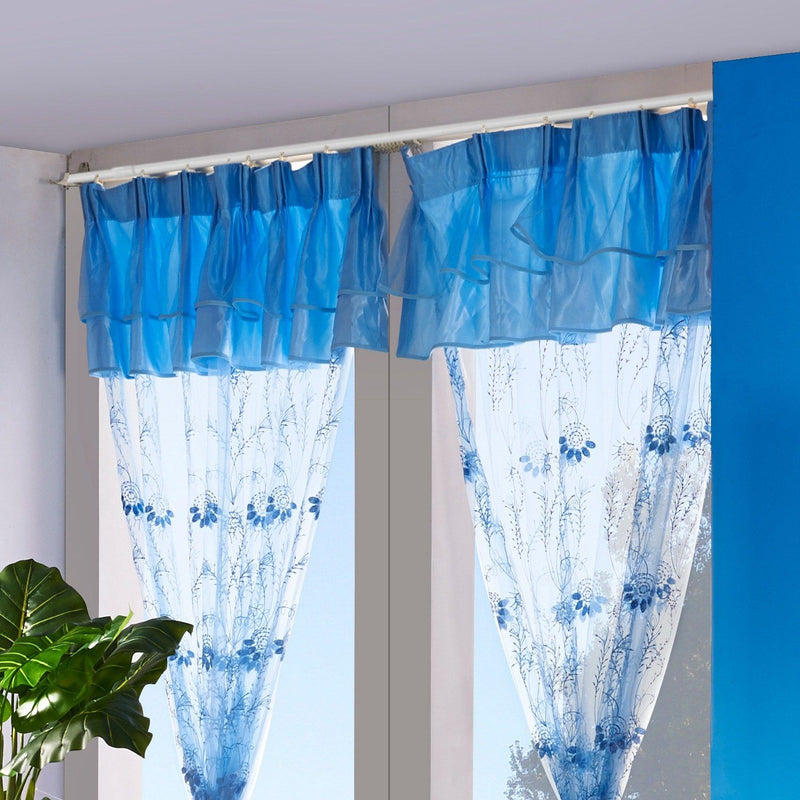 Tension Curtain Rod Spring Load Adjustable Curtain Pole Lighting & Decor - DailySale