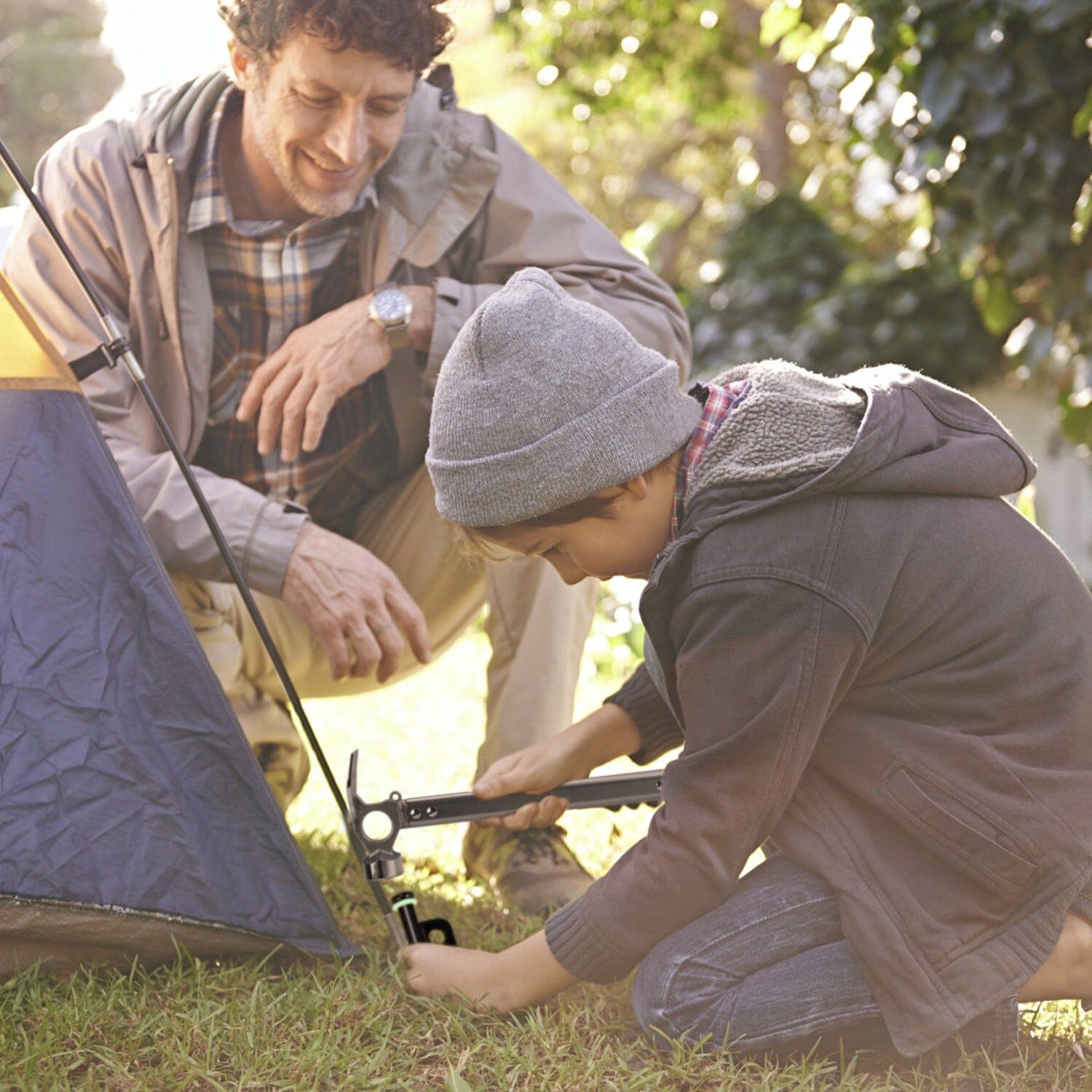 Tent Stakes Camping Hammer Set Sports & Outdoors - DailySale