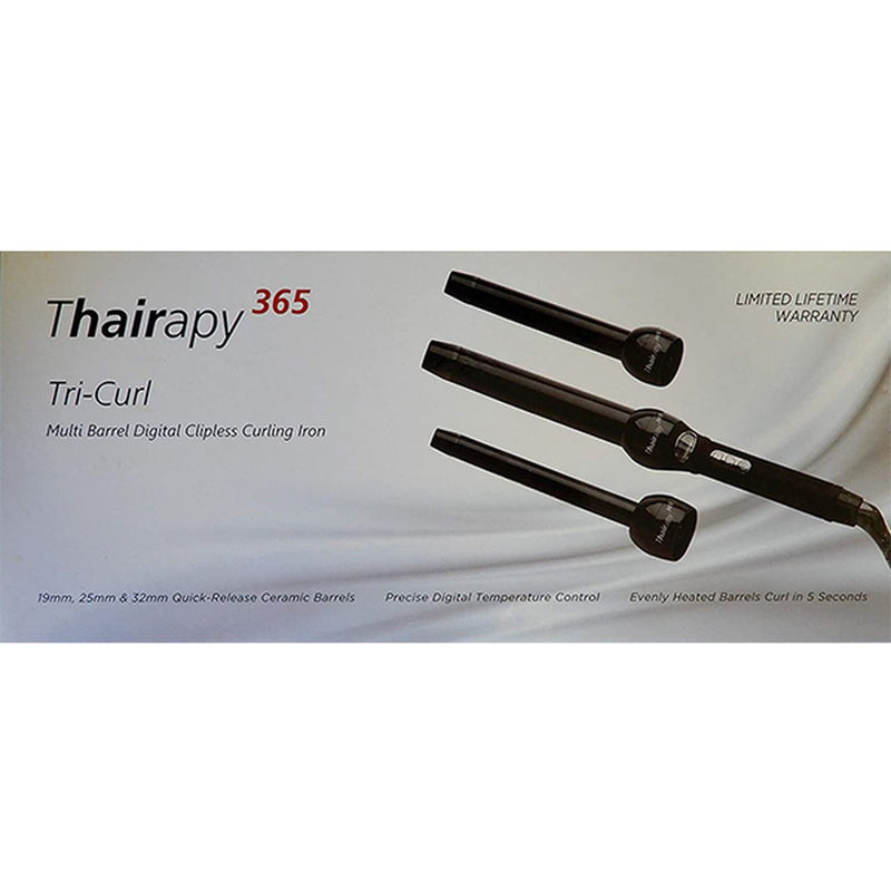Thairapy 365® Tri-Curl Multi-Barrel Digital Clipless Curling Iron Beauty & Personal Care - DailySale
