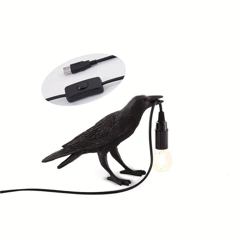 The Gothic Crow USB Port Lamp Holiday Decor & Apparel - DailySale