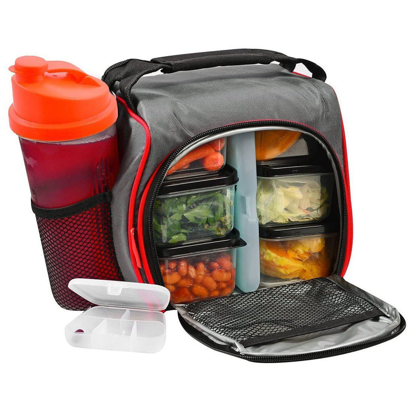 Thermal Insulated Lunch Bag With 6 Leakproof Food Containers Kitchen & Dining - DailySale