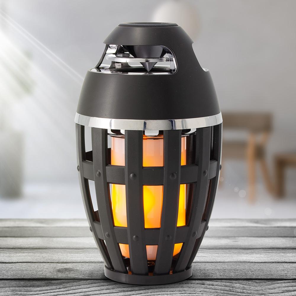 Tiki Torch Wireless Portable Stereo Speaker and Flame Table Lamp Headphones & Speakers - DailySale