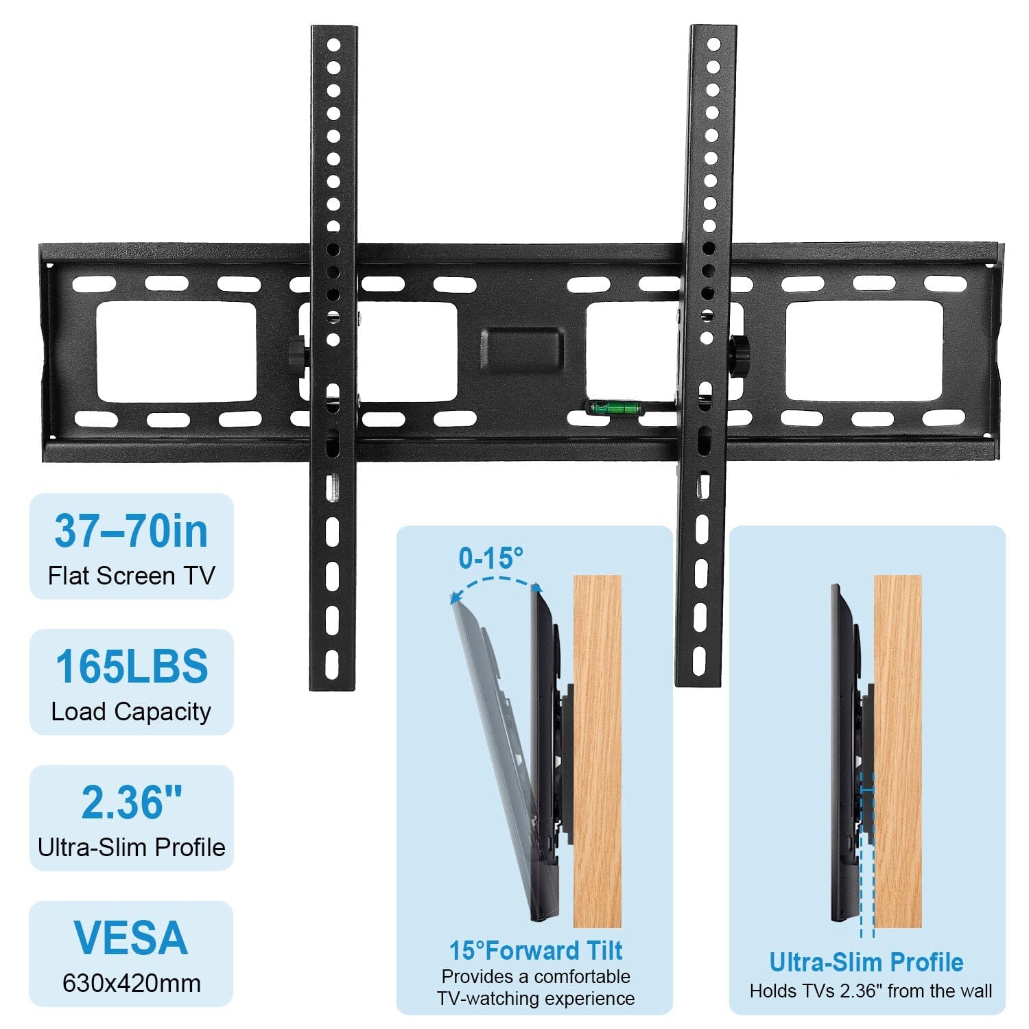 Tilt TV Wall Mount Bracket for 37"-70" LED/LCD/PLASMA Flat TV TV & Video - DailySale