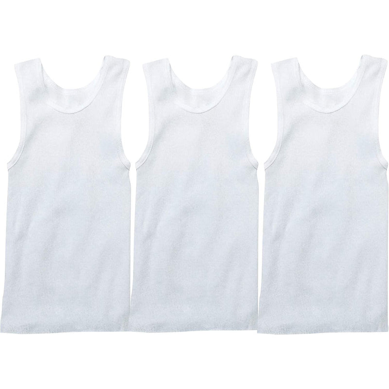 ToBeInStyle Boy's Basic White A-Shirt Cotton Blend Men's Clothing - DailySale