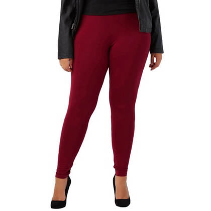 ToBeInStyle Women's Skinny Fit Cotton Full Length Leggings - Regular and Plus Sizes Women's Bottoms - DailySale