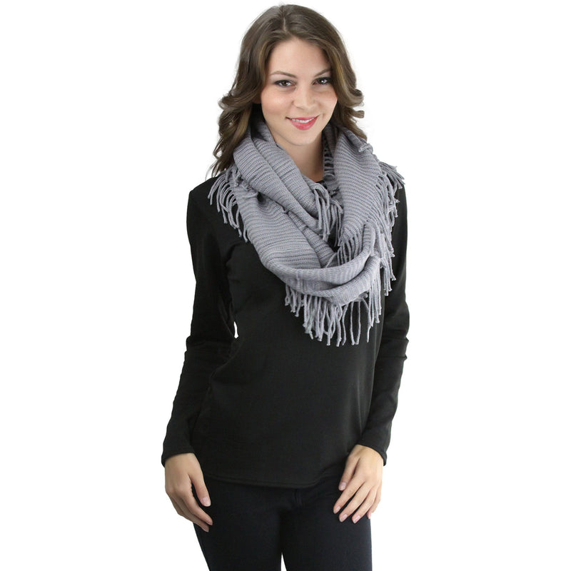 ToBeInStyle Women's Winter Knitted Infinity Scarves