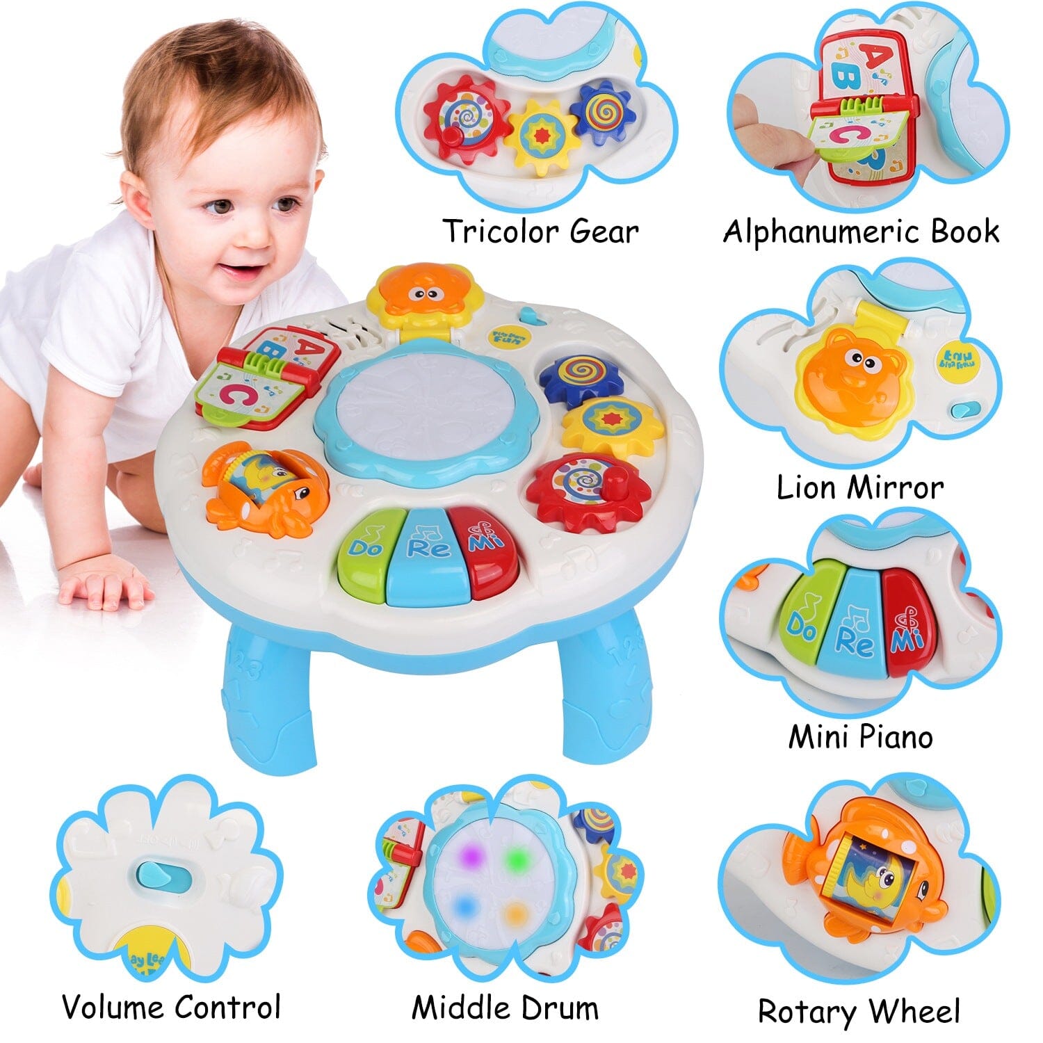 Toddler Musical Learning Table for 6+ Months Toys & Games - DailySale