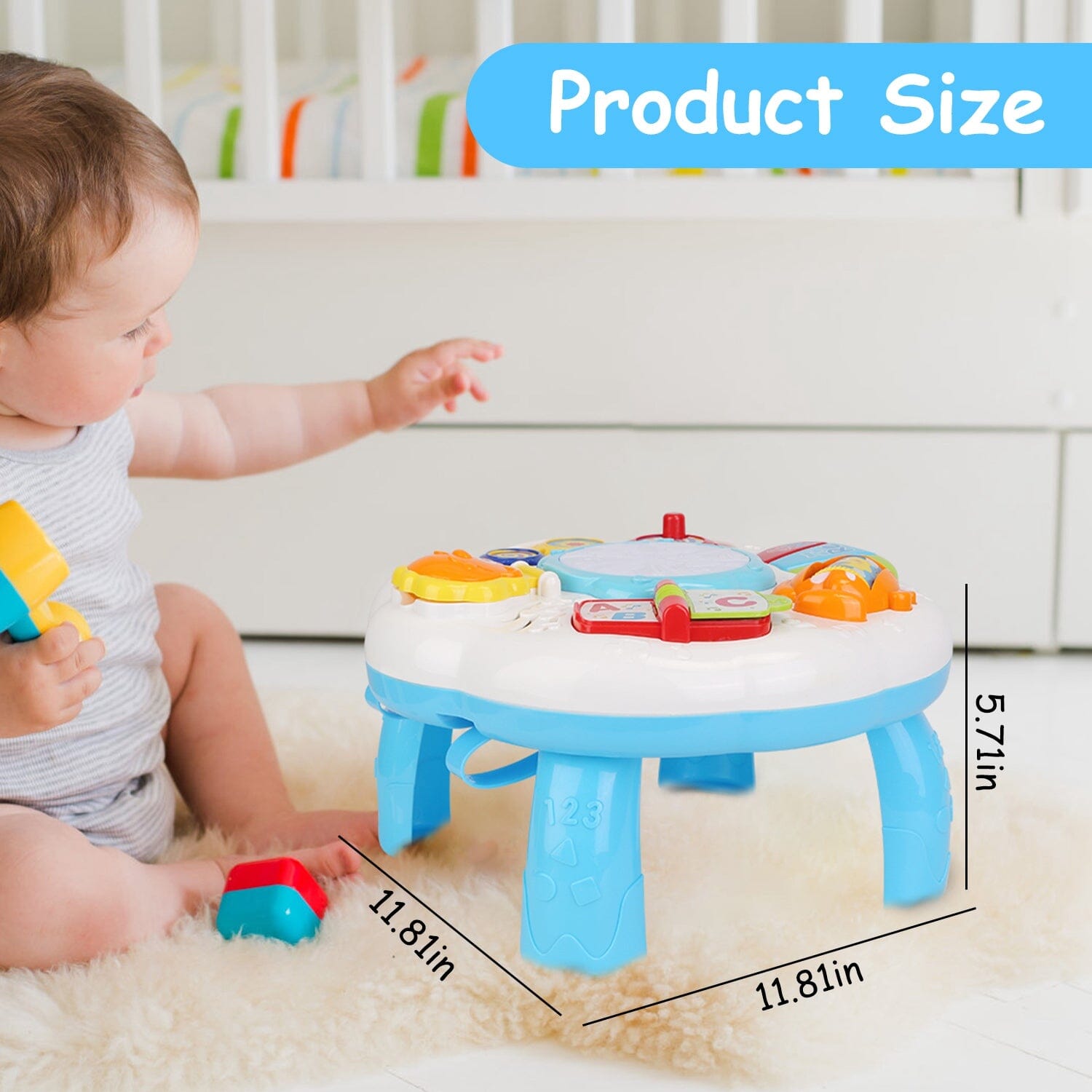 Toddler Musical Learning Table for 6+ Months Toys & Games - DailySale