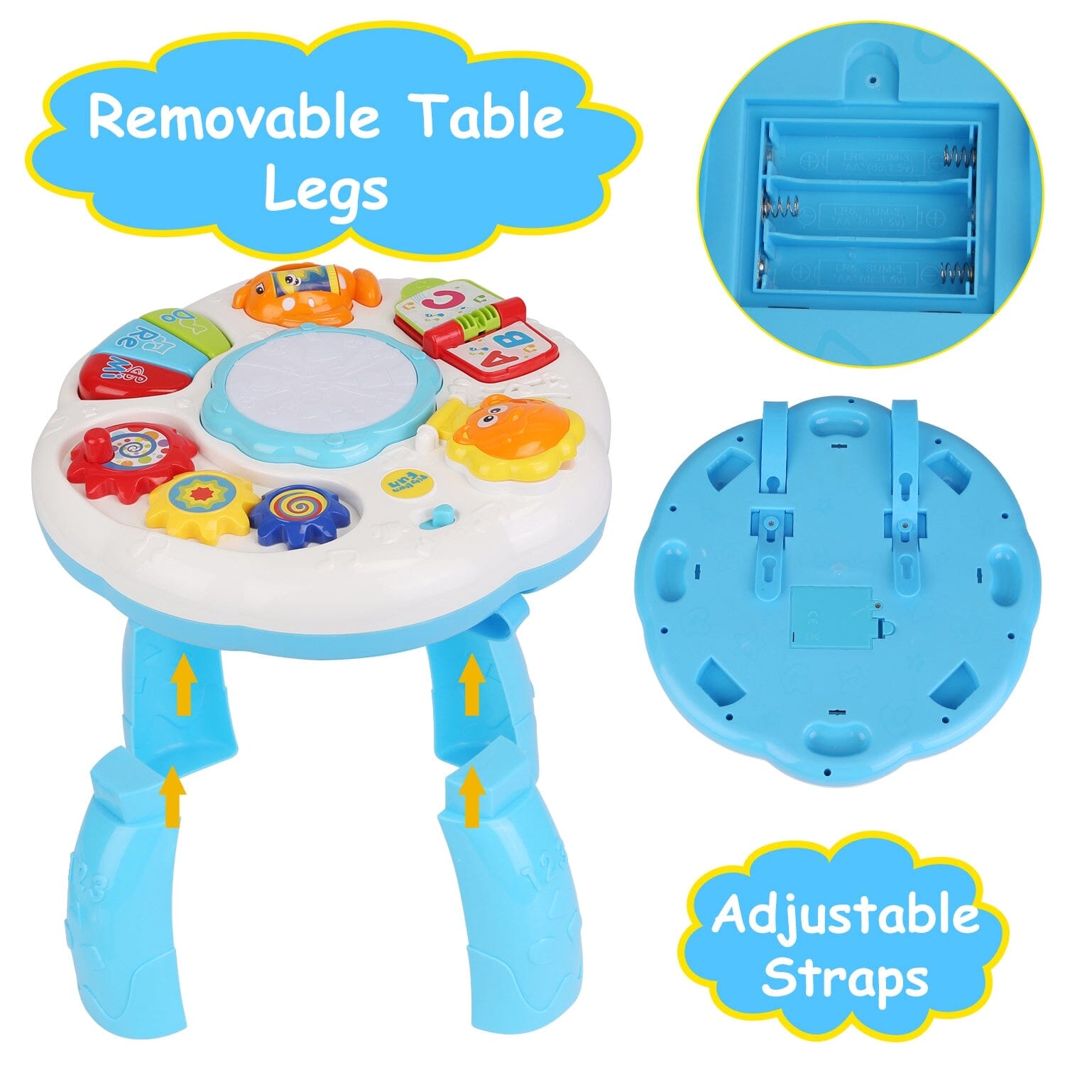 Toddler Musical Learning Table for 6+ Months Toys & Games - DailySale