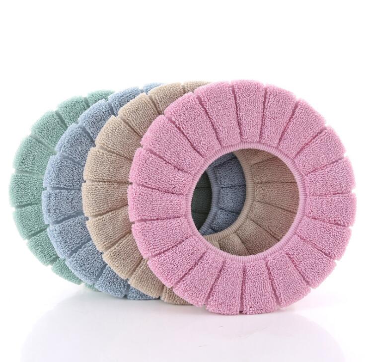 Toilet Seat Soft Thick Washable Cover Pad Protector Bath - DailySale