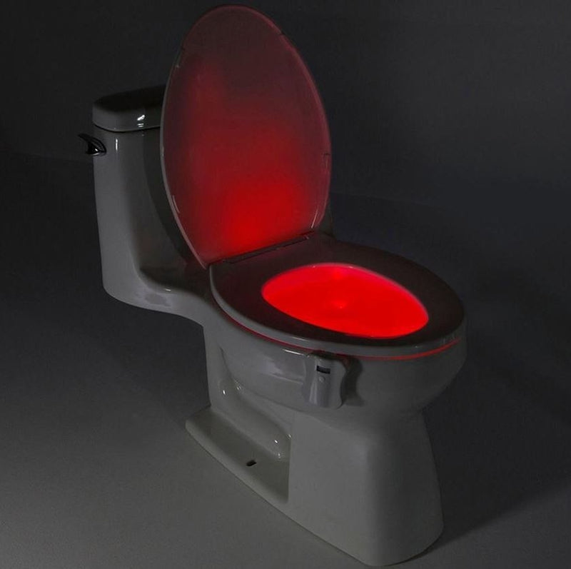 8-Color LED Sensor Motion-Activated Bathroom Toilet Light - DailySale, Inc