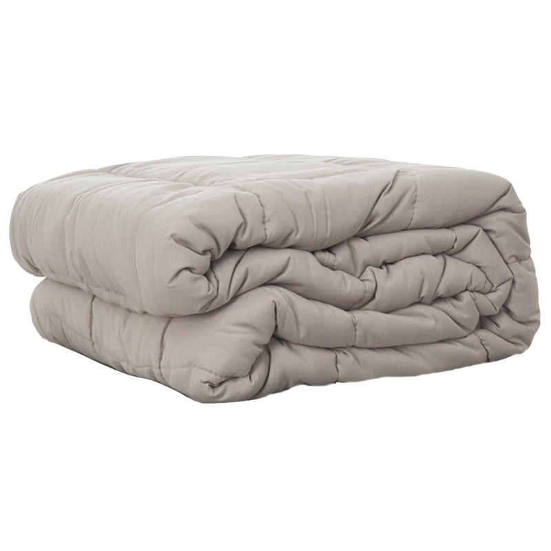Tomlinson 15 lbs Weighted Blanket Linen & Bedding Beige - DailySale