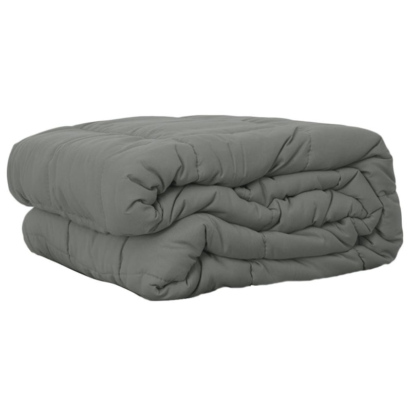 Tomlinson 15 lbs Weighted Blanket Linen & Bedding Light Gray - DailySale