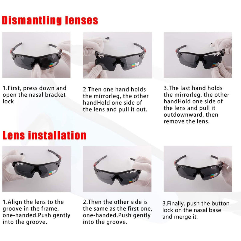 Toneoesol Polarized Sports Sunglasses with 5 Interchangeable Lenses Sports & Outdoors - DailySale