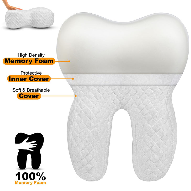 Tooth Shape for Side Sleepers, Knee Pillow Support Leg Cushion Bedding - DailySale