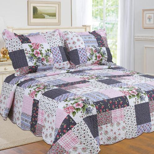 Tradition Premium Printed Reversible Quilt Sets Linen & Bedding Pink Twin - DailySale