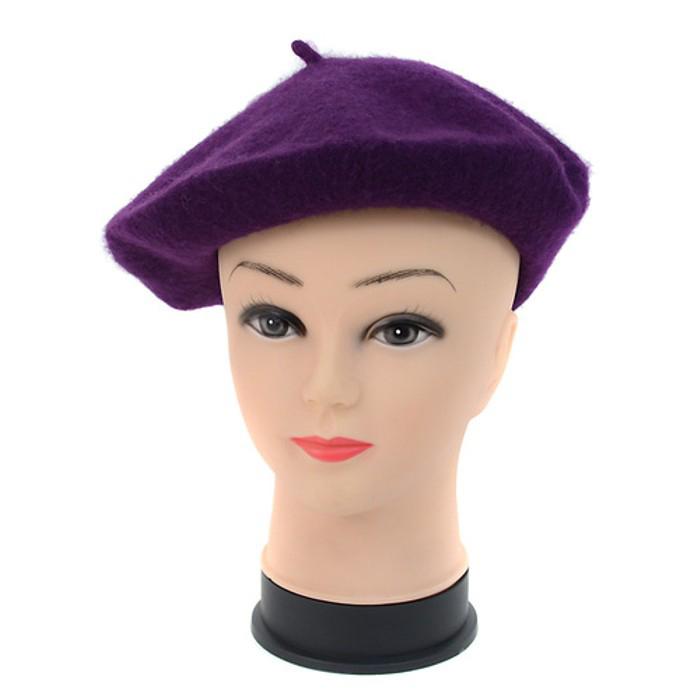 Traditional Women's Men's Solid Color Plain Wool French Beret One Size Women's Apparel - DailySale