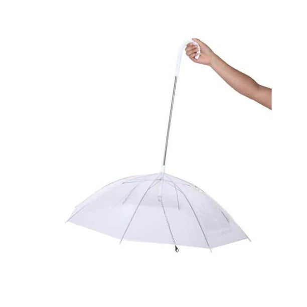 Transparent Outdoor Dog or Puppy Umbrella with Chain Leash Pet Supplies - DailySale