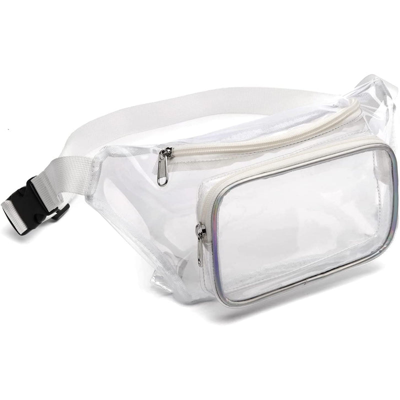 Transparent Waterproof Waist Bag Bags & Travel White - DailySale