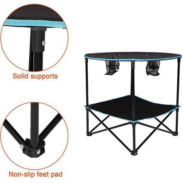 Travel Camping Picnic Collapsible Round Table Sports & Outdoors - DailySale