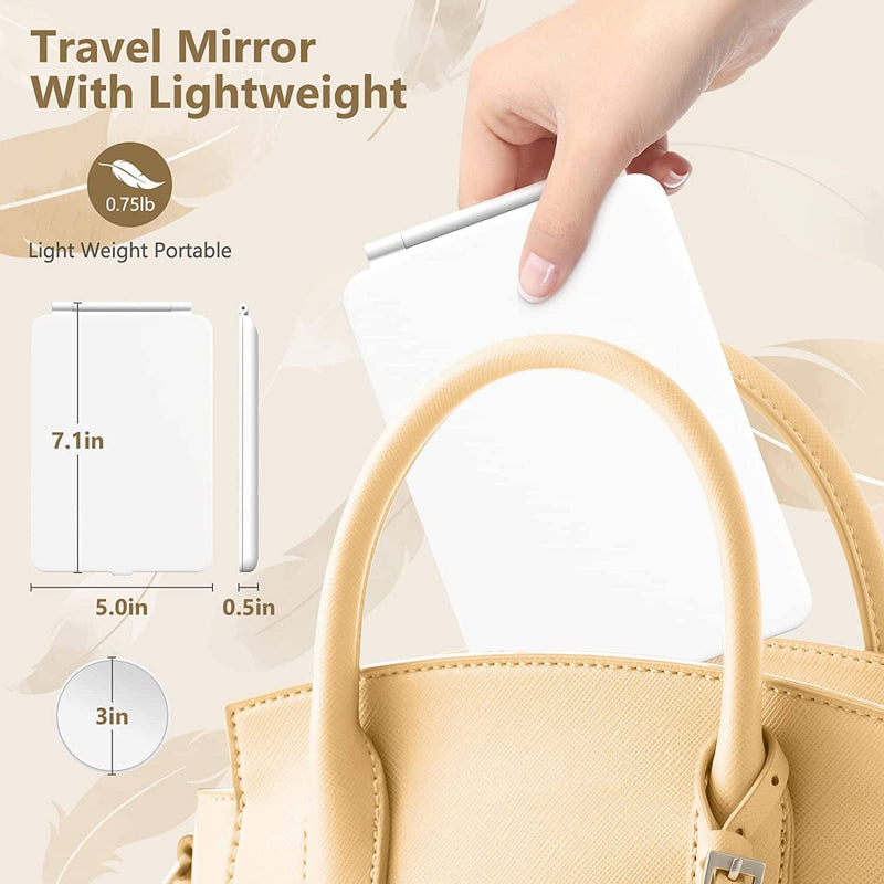Travel Makeup Mirror with 10X Magnifying Mirror Beauty & Personal Care - DailySale