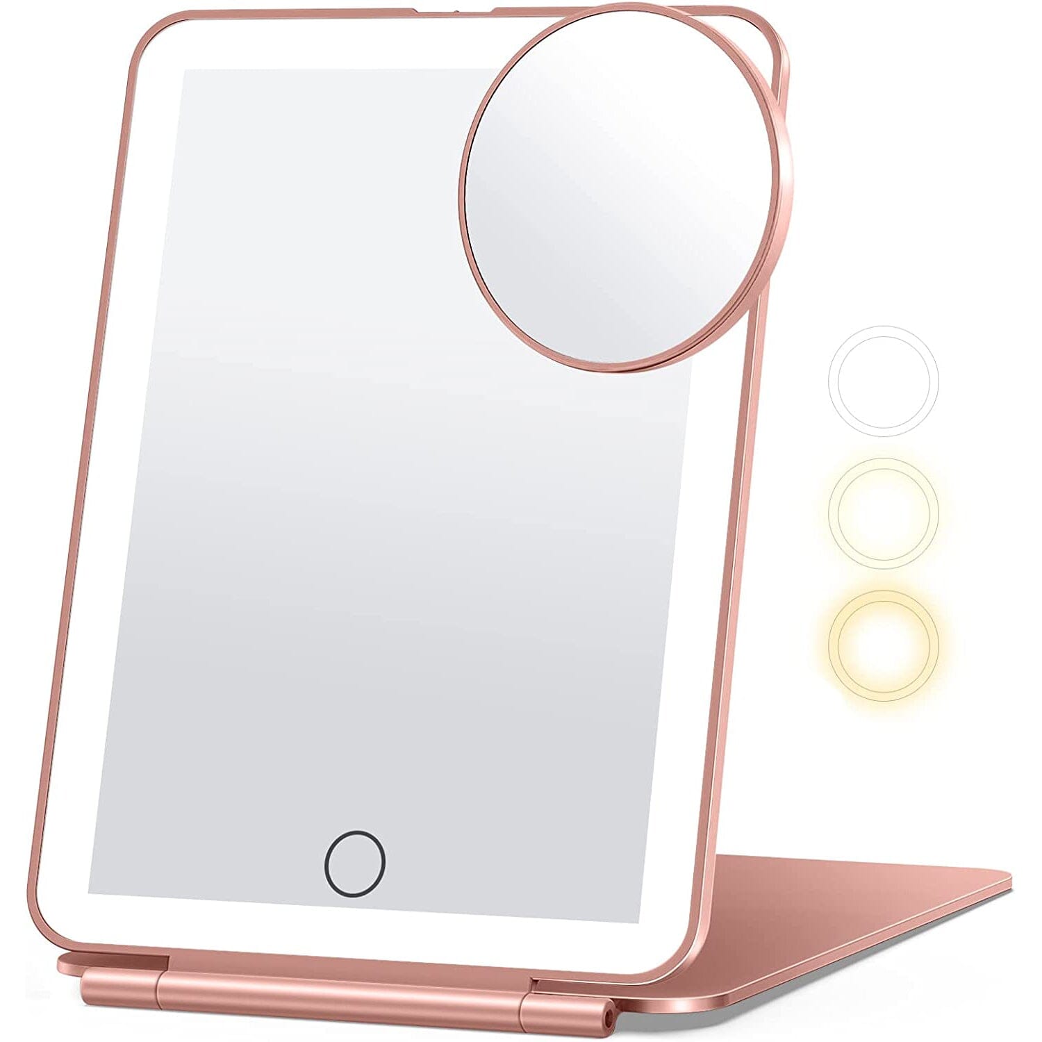 Travel Makeup Mirror with 10X Magnifying Mirror Beauty & Personal Care Rose Gold - DailySale