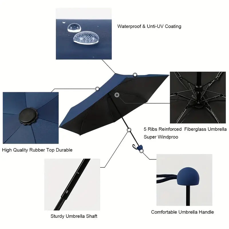 Travel Mini Umbrella for Purse Sports & Outdoors - DailySale