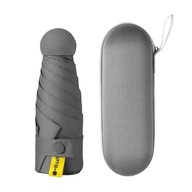 Travel Mini Umbrella for Purse Sports & Outdoors Gray - DailySale