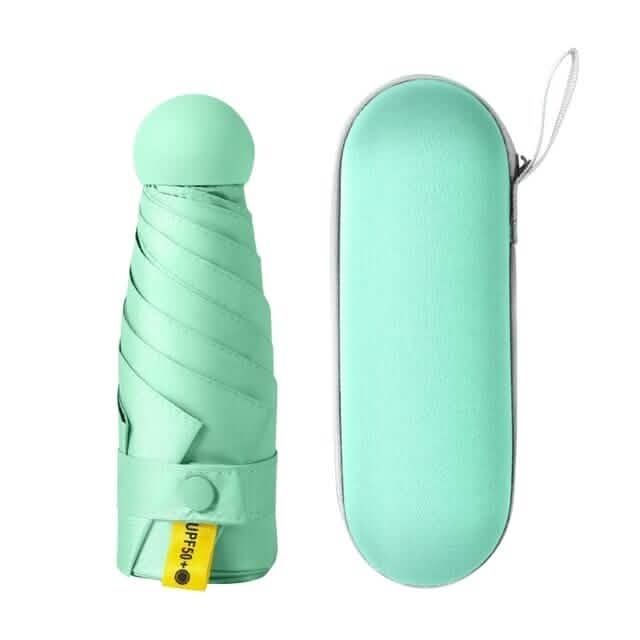 Travel Mini Umbrella for Purse Sports & Outdoors Green - DailySale